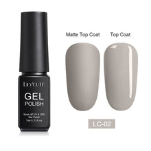 Load image into Gallery viewer, LILYCUTE Matte UV Gel Nail Polish Matte Top Coat Color UV Gel Nail Art Varnish Hybrid Soak Off Gel Lacquer Manicur Gel Polish