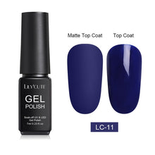 Load image into Gallery viewer, LILYCUTE Matte UV Gel Nail Polish Matte Top Coat Color UV Gel Nail Art Varnish Hybrid Soak Off Gel Lacquer Manicur Gel Polish
