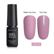 Load image into Gallery viewer, LILYCUTE Matte UV Gel Nail Polish Matte Top Coat Color UV Gel Nail Art Varnish Hybrid Soak Off Gel Lacquer Manicur Gel Polish