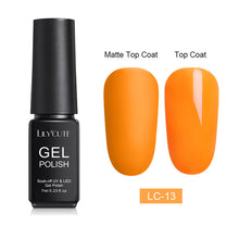 Load image into Gallery viewer, LILYCUTE Matte UV Gel Nail Polish Matte Top Coat Color UV Gel Nail Art Varnish Hybrid Soak Off Gel Lacquer Manicur Gel Polish