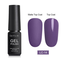 Load image into Gallery viewer, LILYCUTE Matte UV Gel Nail Polish Matte Top Coat Color UV Gel Nail Art Varnish Hybrid Soak Off Gel Lacquer Manicur Gel Polish