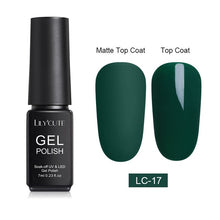 Load image into Gallery viewer, LILYCUTE Matte UV Gel Nail Polish Matte Top Coat Color UV Gel Nail Art Varnish Hybrid Soak Off Gel Lacquer Manicur Gel Polish