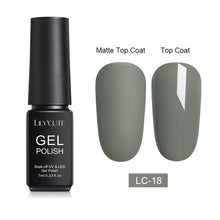 Load image into Gallery viewer, LILYCUTE Matte UV Gel Nail Polish Matte Top Coat Color UV Gel Nail Art Varnish Hybrid Soak Off Gel Lacquer Manicur Gel Polish