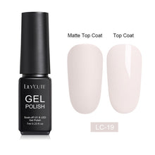 Load image into Gallery viewer, LILYCUTE Matte UV Gel Nail Polish Matte Top Coat Color UV Gel Nail Art Varnish Hybrid Soak Off Gel Lacquer Manicur Gel Polish