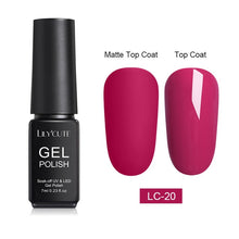 Load image into Gallery viewer, LILYCUTE Matte UV Gel Nail Polish Matte Top Coat Color UV Gel Nail Art Varnish Hybrid Soak Off Gel Lacquer Manicur Gel Polish