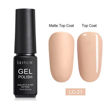 Load image into Gallery viewer, LILYCUTE Matte UV Gel Nail Polish Matte Top Coat Color UV Gel Nail Art Varnish Hybrid Soak Off Gel Lacquer Manicur Gel Polish